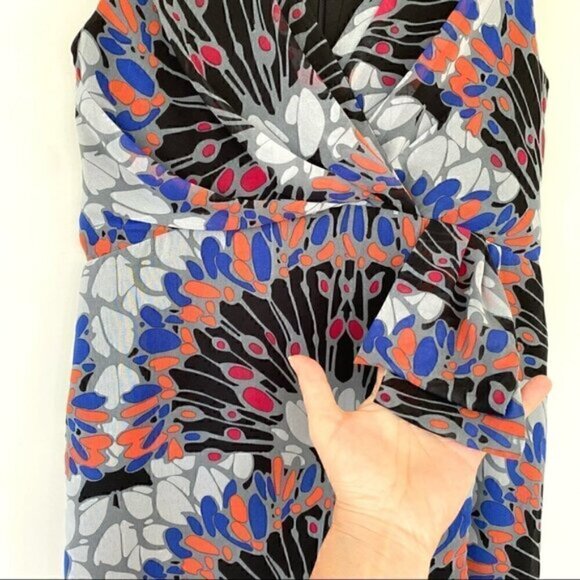 Banana Republic midi dress  with faux wrap front - Picture 4 of 10